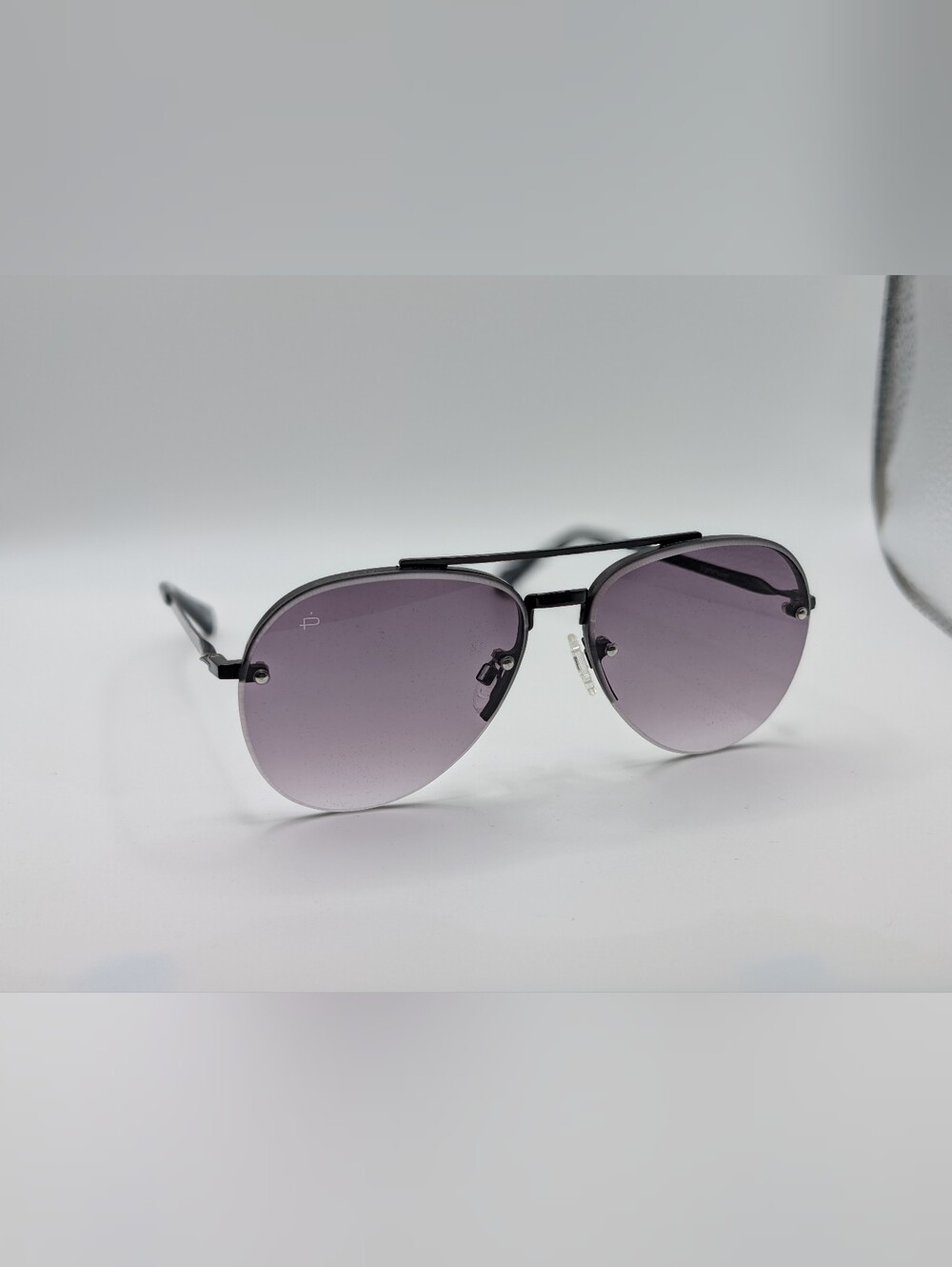 NWT Privé Revaux The Bijou Black Aviator Sunglasses w/ Case & Cloth